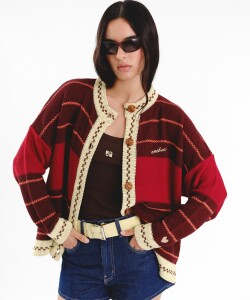 Cardigan Glory SS27 Bordó