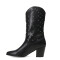 Botas de Mujer Miss Carol TAOS de caña alta con tachas Negro