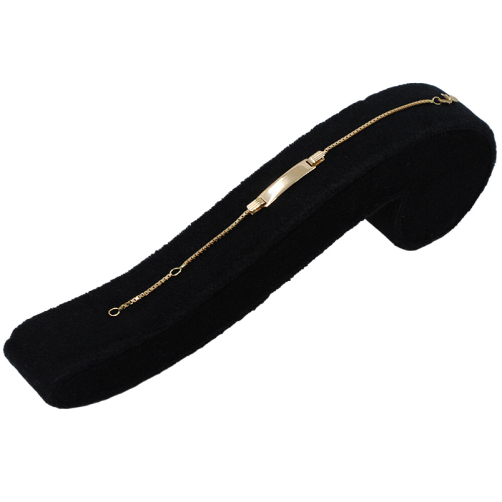 Pulsera En Oro 18K Con Placa De Identidad Pulsera En Oro 18K Con Placa De Identidad