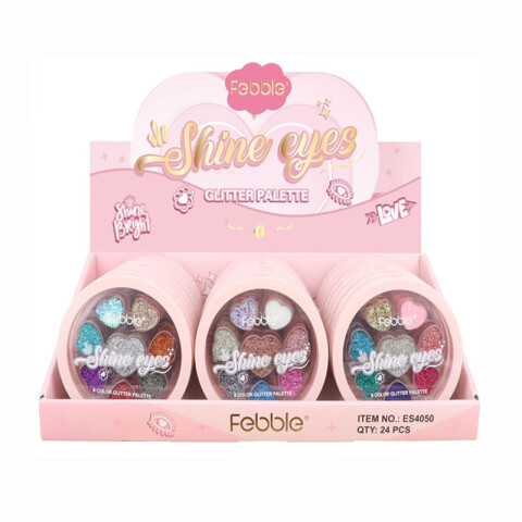 FEBBLE Paleta glitter de ojos 8 colores Febble Paleta Glitter De Ojos 8 Colores