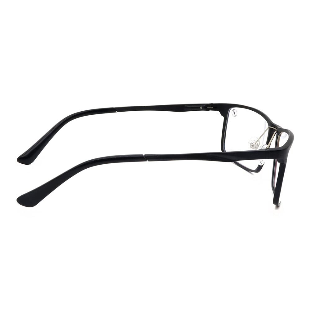 Lentes De Vista Grau Cuadrado De Aluminio Negro/Negro