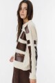 Sweater Leather Ice Crudo/Marron