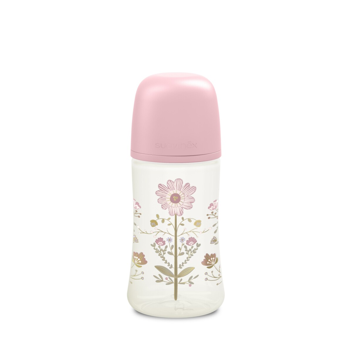 Mamadera Suavinex Pro 3-6 Meses Flujo M Rosado 270ml 