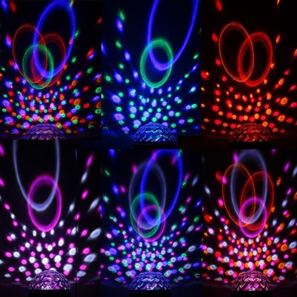 Bola De Luces Giratoria Fiesta Discoteca Rgb + Control Bola De Luces Giratoria Fiesta Discoteca Rgb + Control