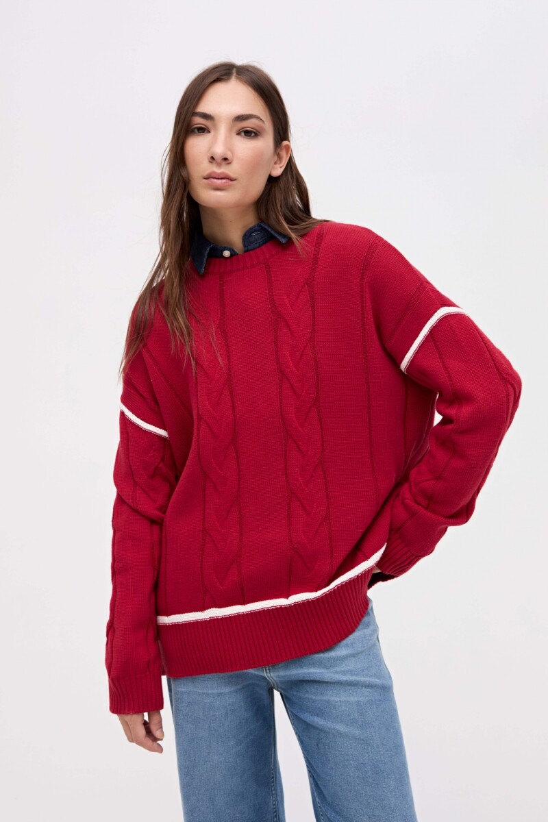 Buzo punto Rali - Tomate 