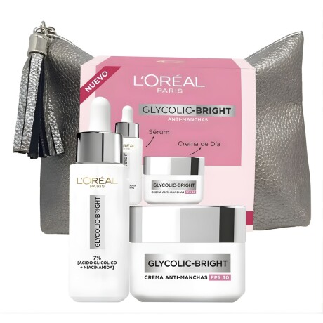 Pack L'oréal Glycolic Bright Sérum 30ml + Crema Fps30 50ml Pack L'oréal Glycolic Bright Sérum 30ml + Crema Fps30 50ml