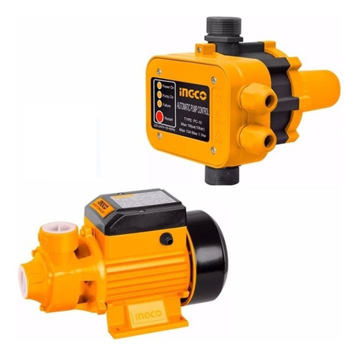 KIT BOMBA PERIFERICA INGCO 1/2HP+ AUTOMATICO PRES CONTROL 