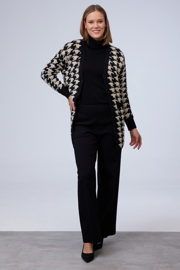 Cardigan Gales NEGRO/BEIGE