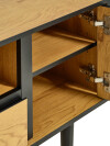 Mueble TV ODENSE 2 puertas 1 cajón roble/negro Mueble TV ODENSE 2 puertas 1 cajón roble/negro