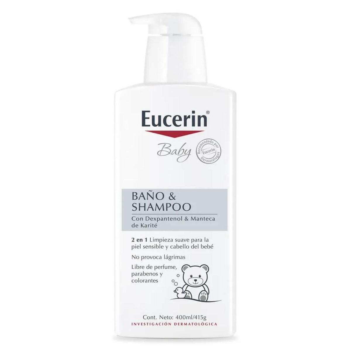 Baño y Shampoo 2 en 1 para Bebé 400 ml - Eucerin 