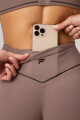 Short The No-Seam Pureluxe Tlc Short 4 Mujer Desert Shadows/Dark Sienna