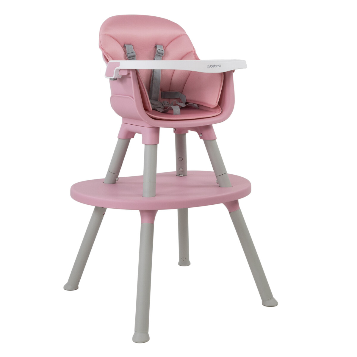 Bebesit Silla de Comer Baby Desk 3 en 1 - rosa 