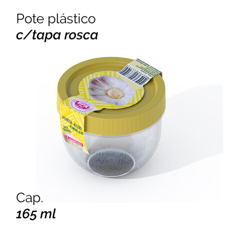 Pote Plastico Con Tapa Rosca 155ml Unica