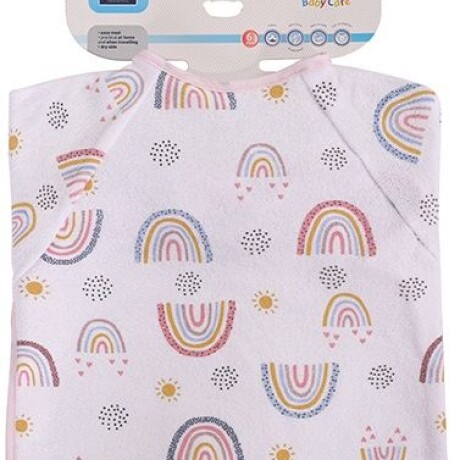 Babero mangas largas impermeable Arcoiris