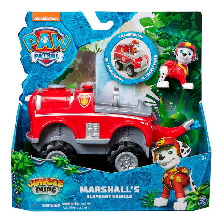 Paw Patrol Vehículo De Rescate Aqua Pups 23cm + Figura Marshall 2