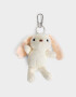 Llavero Peluche Llavero Y Charm De Conejito - Blanco Crudo
