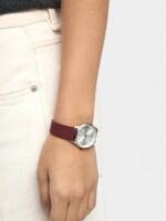 Reloj Correa De Silicona burdeos