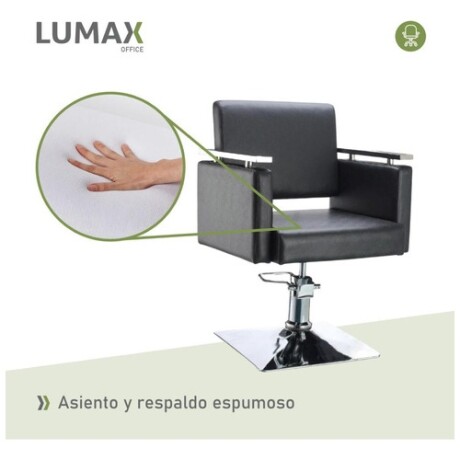 Sillon de Peluqueria y Barberia Hidraulico Giratorio Negro