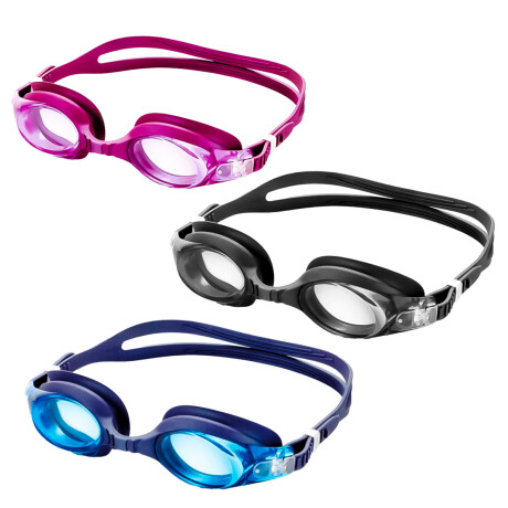 Lentes Natación Agua Piscina + Tapones P/ Niño Adulto Azul