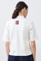 Media polera manga corta crudo