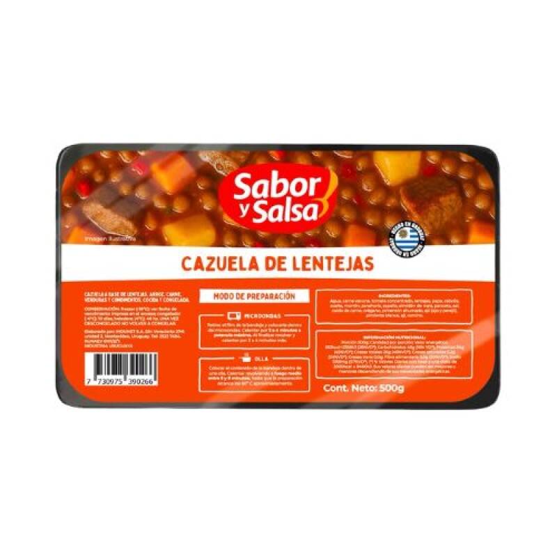 Guiso de Lentejas Sabor & Salsa - 500 g Guiso de Lentejas Sabor & Salsa - 500 g