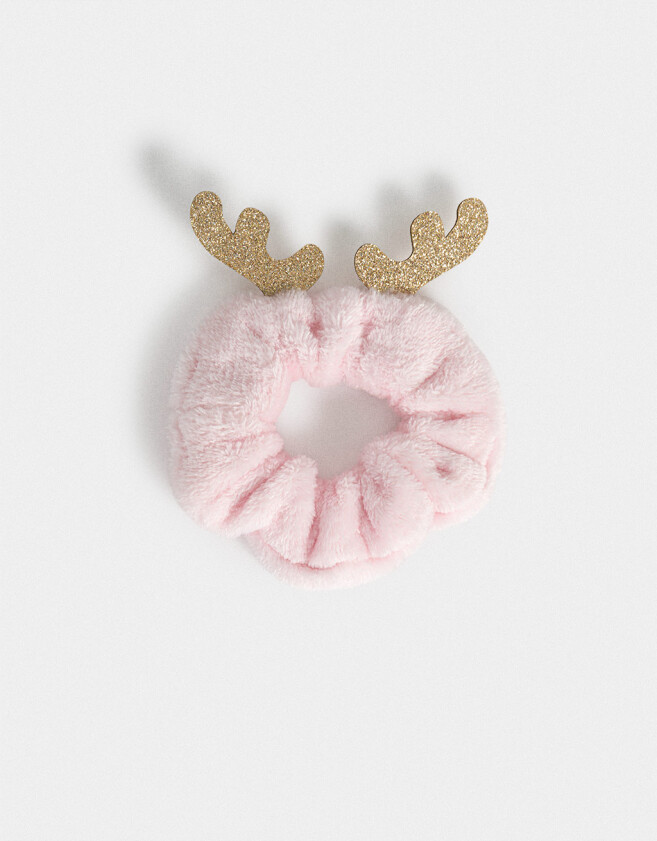 Skunzies Navidad Scrunchie Reno Navideño - Combinacion Bicolor