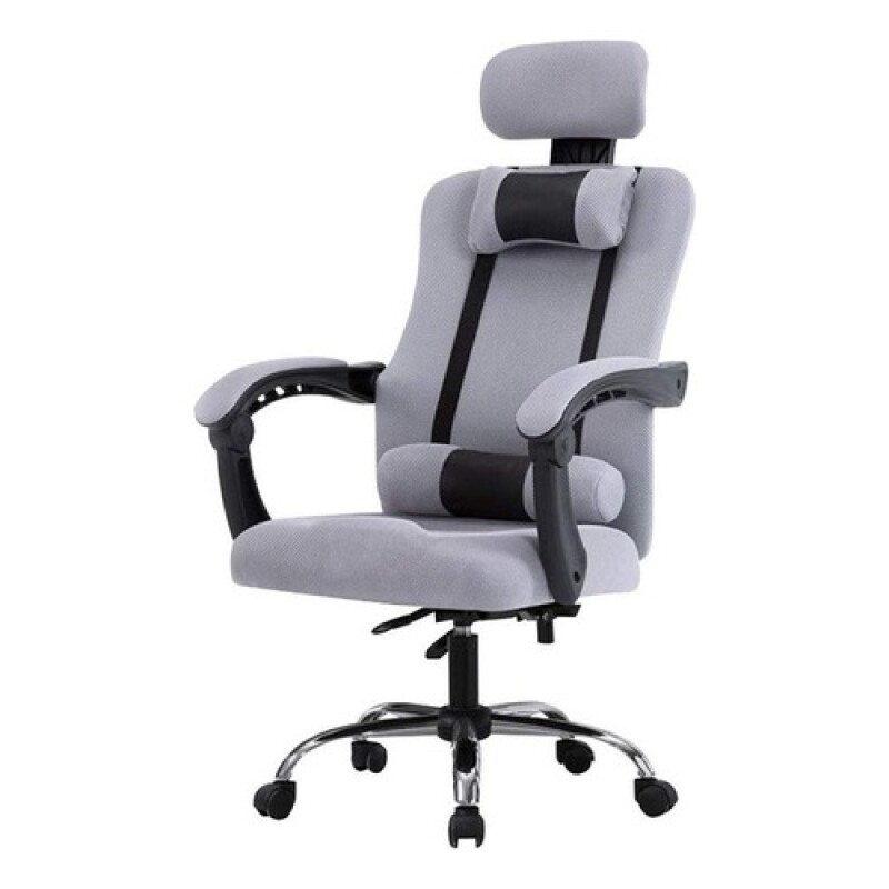 Silla Ejecutiva Lumax Wynn Ergonómica Con Asiento Respaldo Y Reposabrazos Acolchados Gris