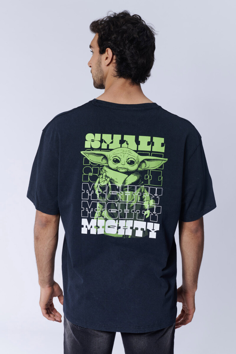 Remera Oversize Star Wars Small Might Negra