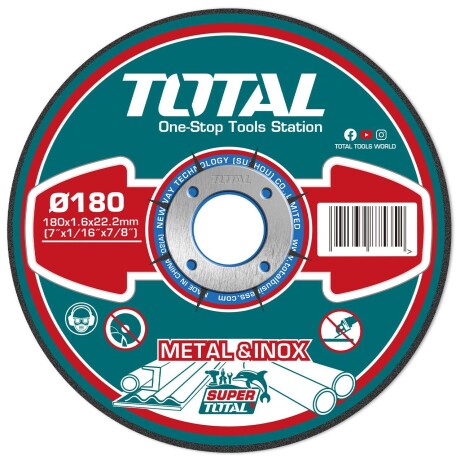 Disco Corte Metal Para Amoladora 7" - 1.6mm Disco Corte Metal Para Amoladora 7" - 1.6mm