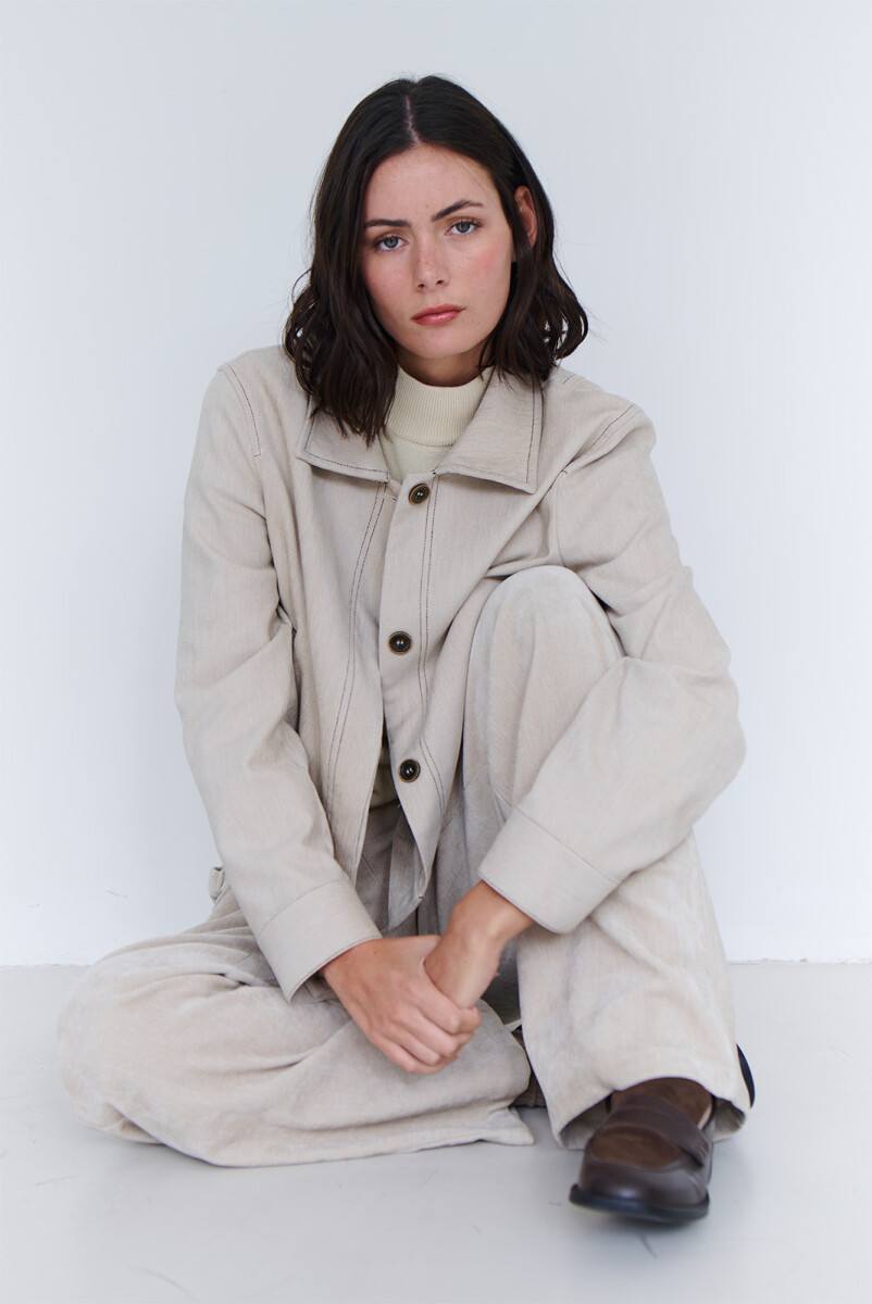 CHAQUETA ROYAL - NATURAL 