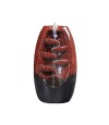 Porta Incienso fuente Cascada de ceramica para cono 17*8 cm Rojo