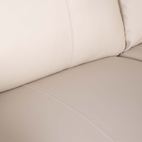 SOFA 3 CUERPOS CUERO-100-NATURAL NATURAL-BEIGE LAURENT MARFIL