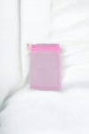 Bolsa organza 9x15 cm. ROSA