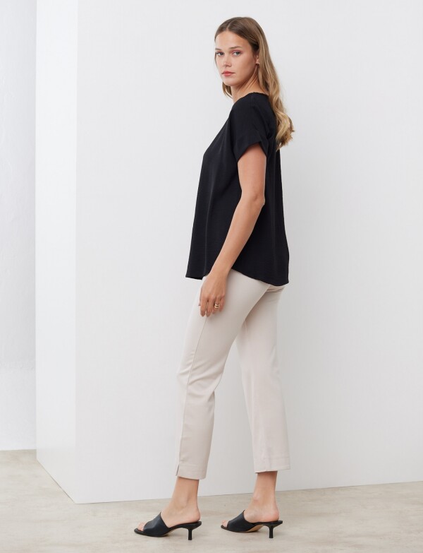Blusa Crepe NEGRO