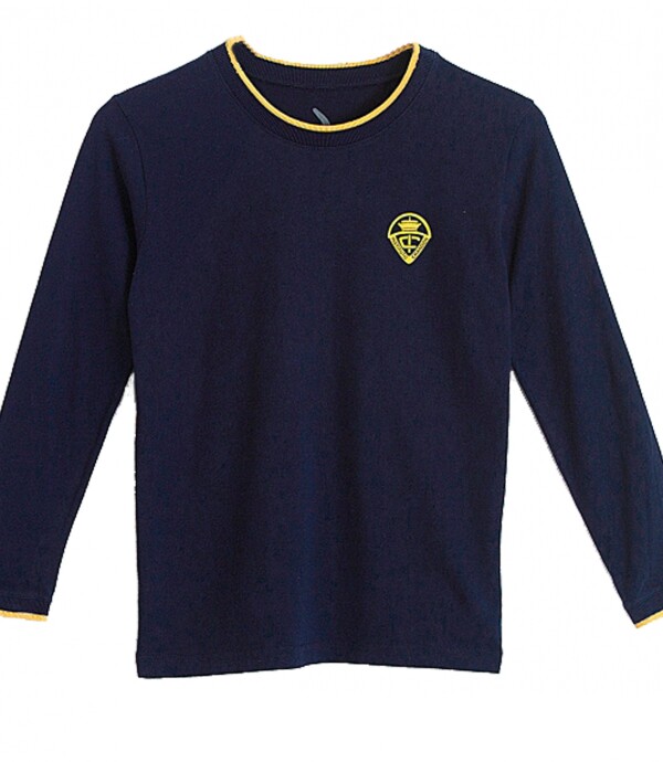 T-shirt Primaria manga larga Crandon Navy