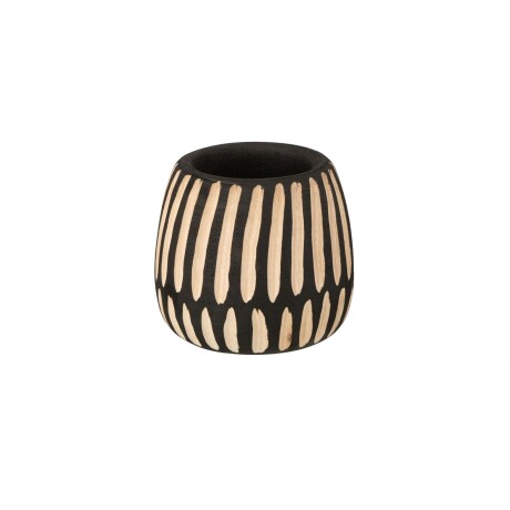 MACETA SMALL MADERA NEGRO PAULONIA