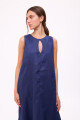 VESTIDO POLK LONG Azul