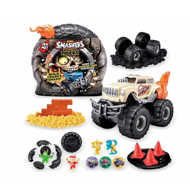 Smashers - Monster Truck Wheels + 20 Sorpresas SMASHERS - MONSTER TRUCK WHEELS + 20 SORPRESAS