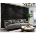 REVESTIMIENTO AUTO ADHESIVO 3D 70 X 77 CM X 3 MM - LADRILLO NEGRO REVESTIMIENTO AUTO ADHESIVO 3D 70 X 77 CM X 3 MM - LADRILLO NEGRO