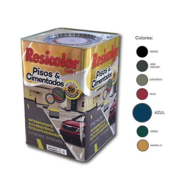 PINTURA PISO AZUL ACET. 18 lts Pintura Piso Azul Acet. 18 Lts