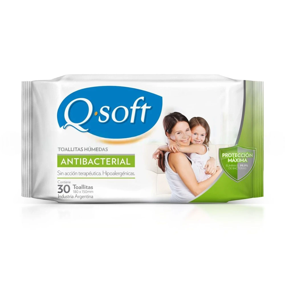 Q SOFT TOALLITA ANTI BACTERIAL NIÑOS PAQ