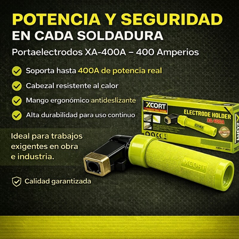 XCORT PINZA PORTA ELECTRODO INDUSTRIAL 400A Xcort Pinza Porta Electrodo Industrial 400a