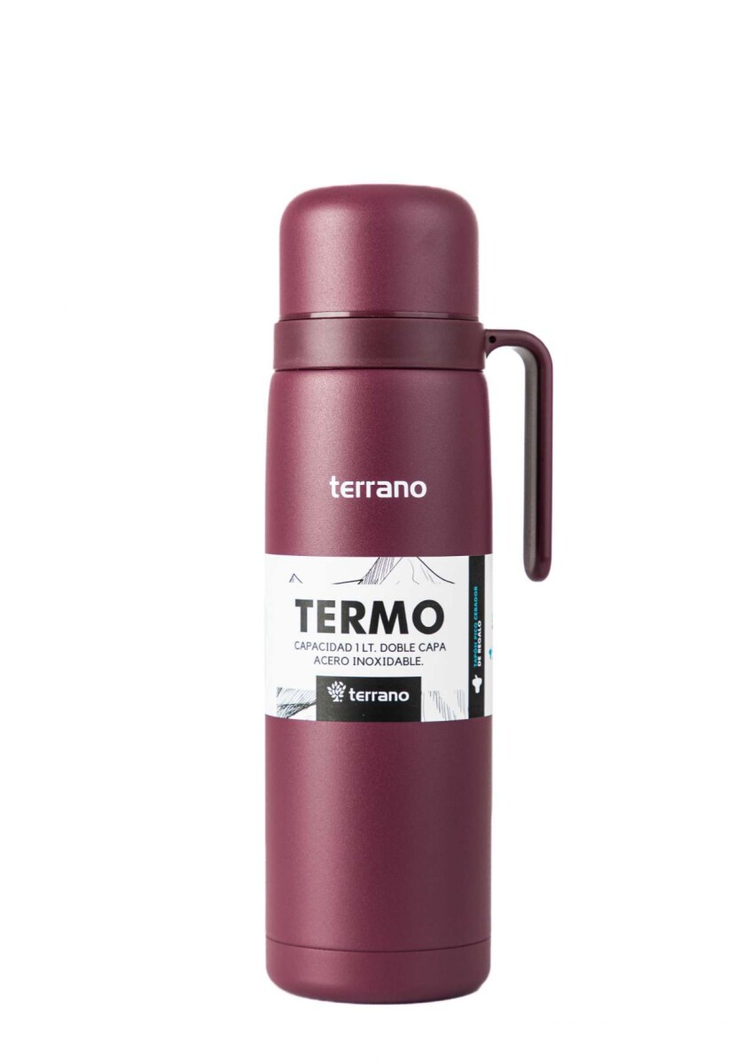 Termo con Manija Rígida Color - Uva 