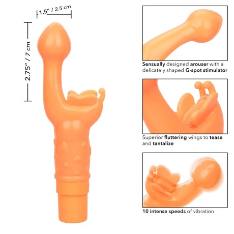 Butterfly Kiss Vibrador Punto G Recargable Naranja Butterfly Kiss Vibrador Punto G Recargable Naranja