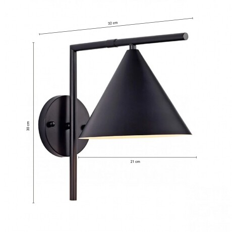 APPL320 Lámpara de Pared Lidia Negro