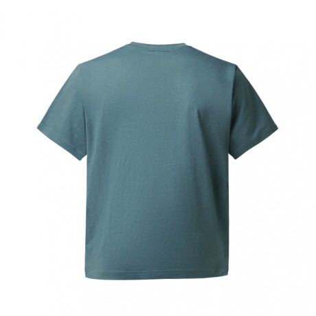 REMERA CON ESTAMPA DE LACOSTE EN CONTRASTE BLUE