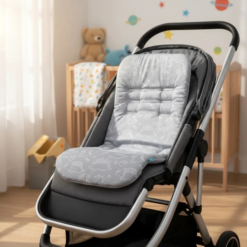 Colchon para coche universal BUBA dino gris