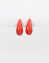 Aros Colgantes Cortos Color Aro Gota Corto Rojo - Rojo Medio