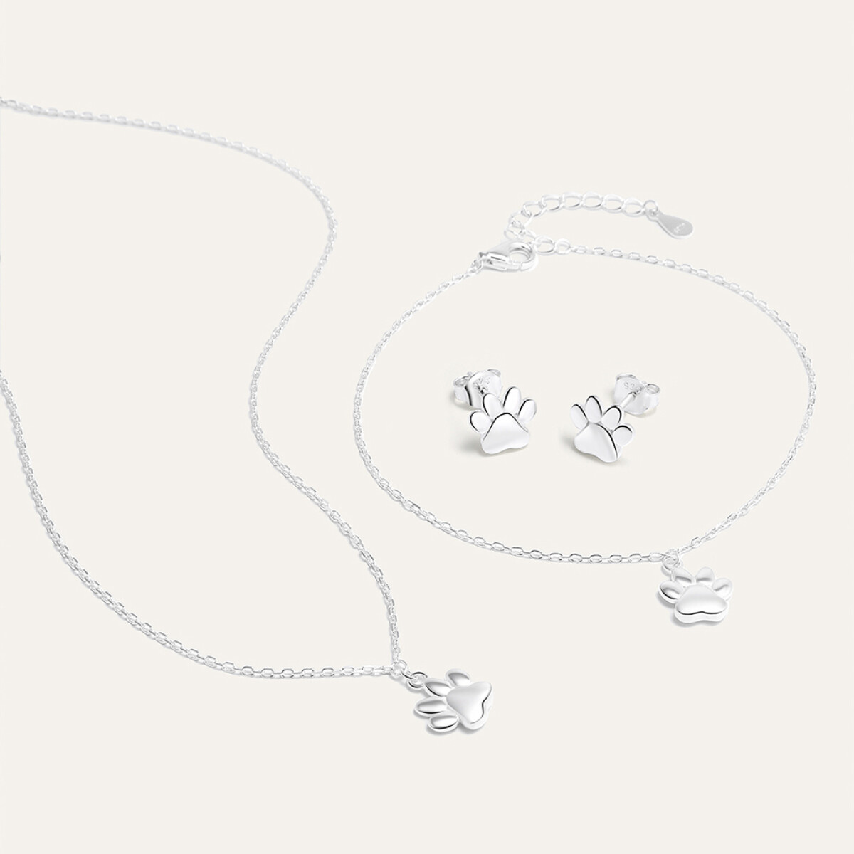 Set Little Paw - Plata 925 