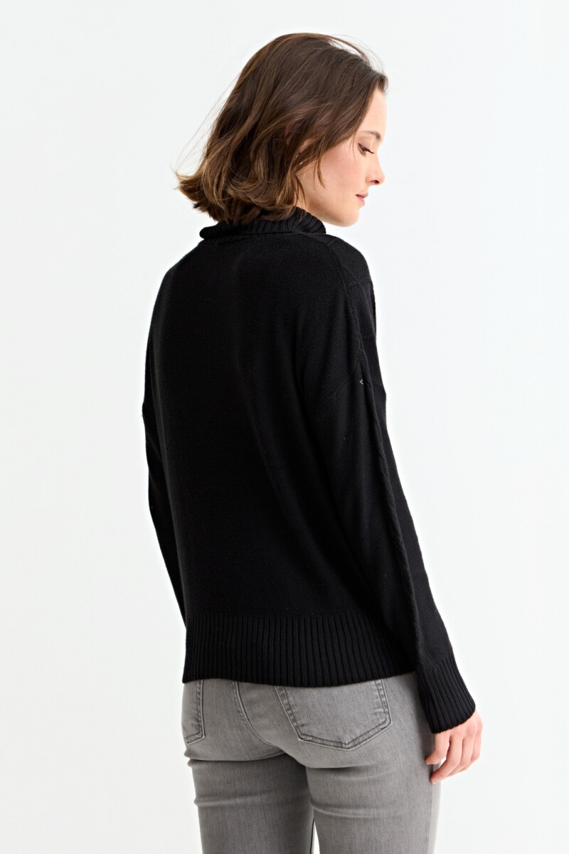 Sweater con estructura NEGRO